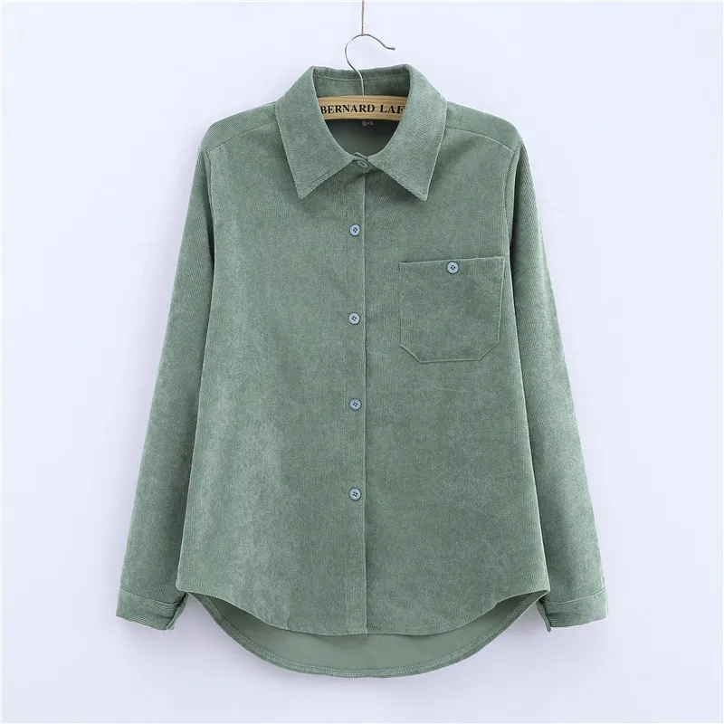 Осенне-зимняя Вельветовая блузка, рубашка, женские офисные Топы ...