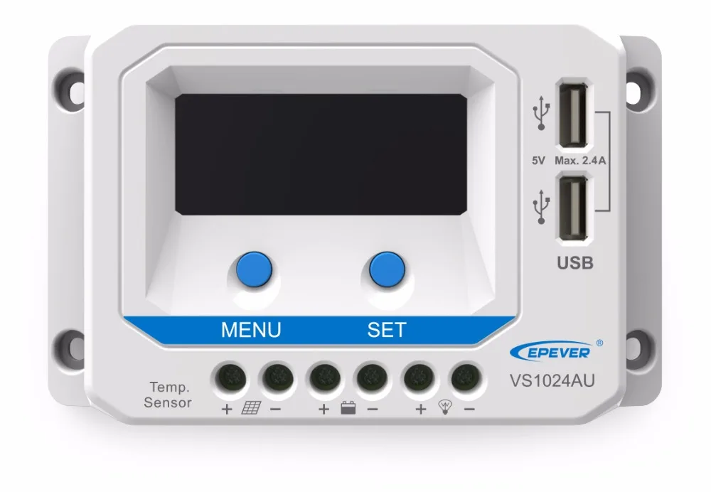 Viewstar 10A 20A 30A 45A 60A VS1024AU VS 2024AU VS3024AU VS4524AU VS6024AU 12V 24V солнечные батареи EPSolar Контроллер заряда Регулятор