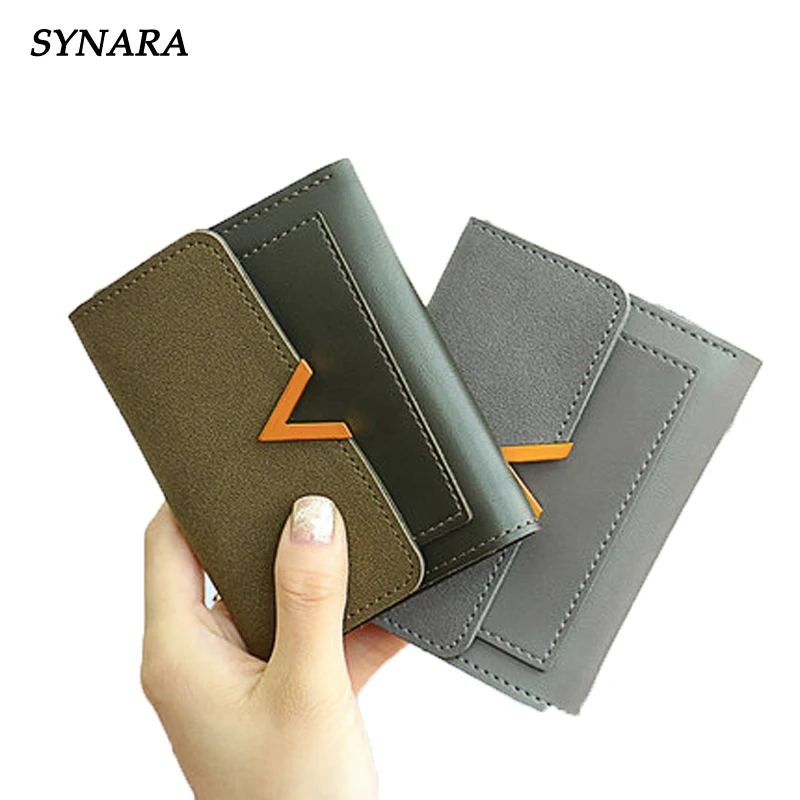 

Elegant Ladies Bifold Leather Wallet Small Zipper Wallet Short Clutch Coin Purse