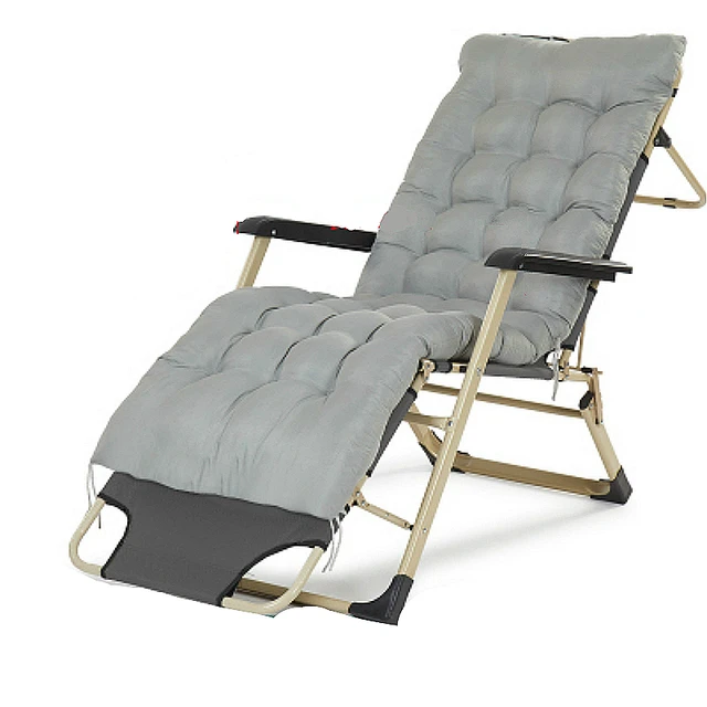 Cheap Multi-function Foldable Deck Chair Household Adjustable Folding Bed Outdoor Portable Beach Chair Oxford Cloth Dual Purpose Chair