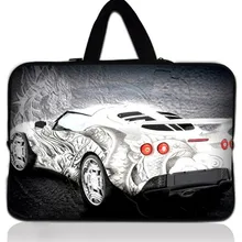 Простой белый автомобиль 1" 17,3" крутой кот ноутбук Мягкий рукав сумка чехол+ Ручка для hp ENVY 17 3D