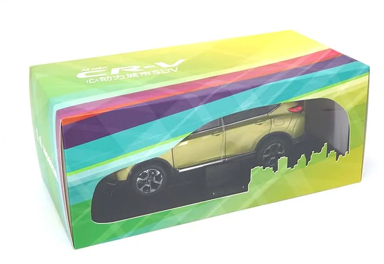1:18 сплав игрушка Honda CRV модель автомобиля SUV белый желтый авторизованный подлинные детские игрушки подарки оригинальная коробка
