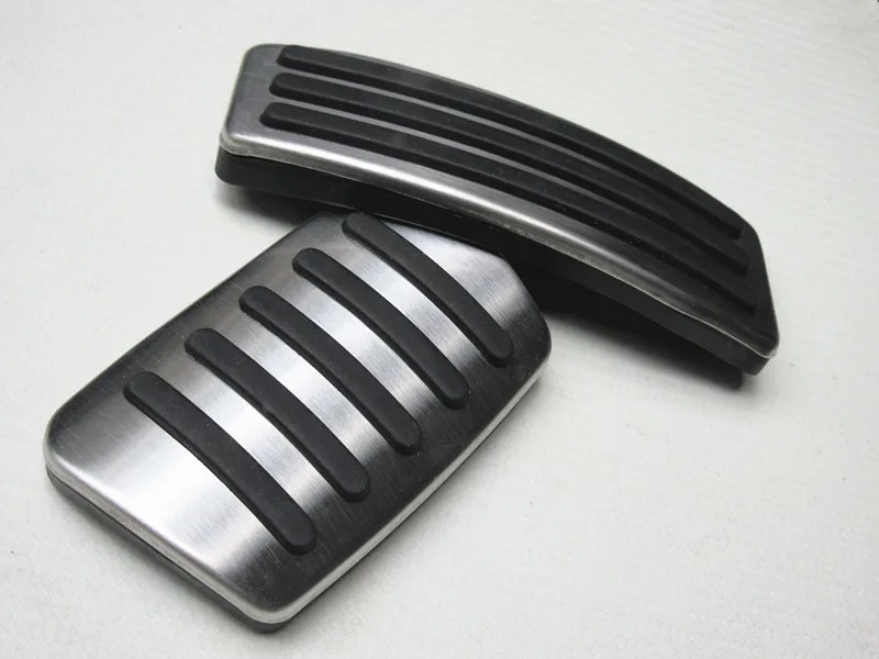 

2pcs AT Accessories Car Styling Stickers Gas/Fuel Brake Footrest Pedals For Cadillac SRX 2010-2015 Non-slip Pedal Pads