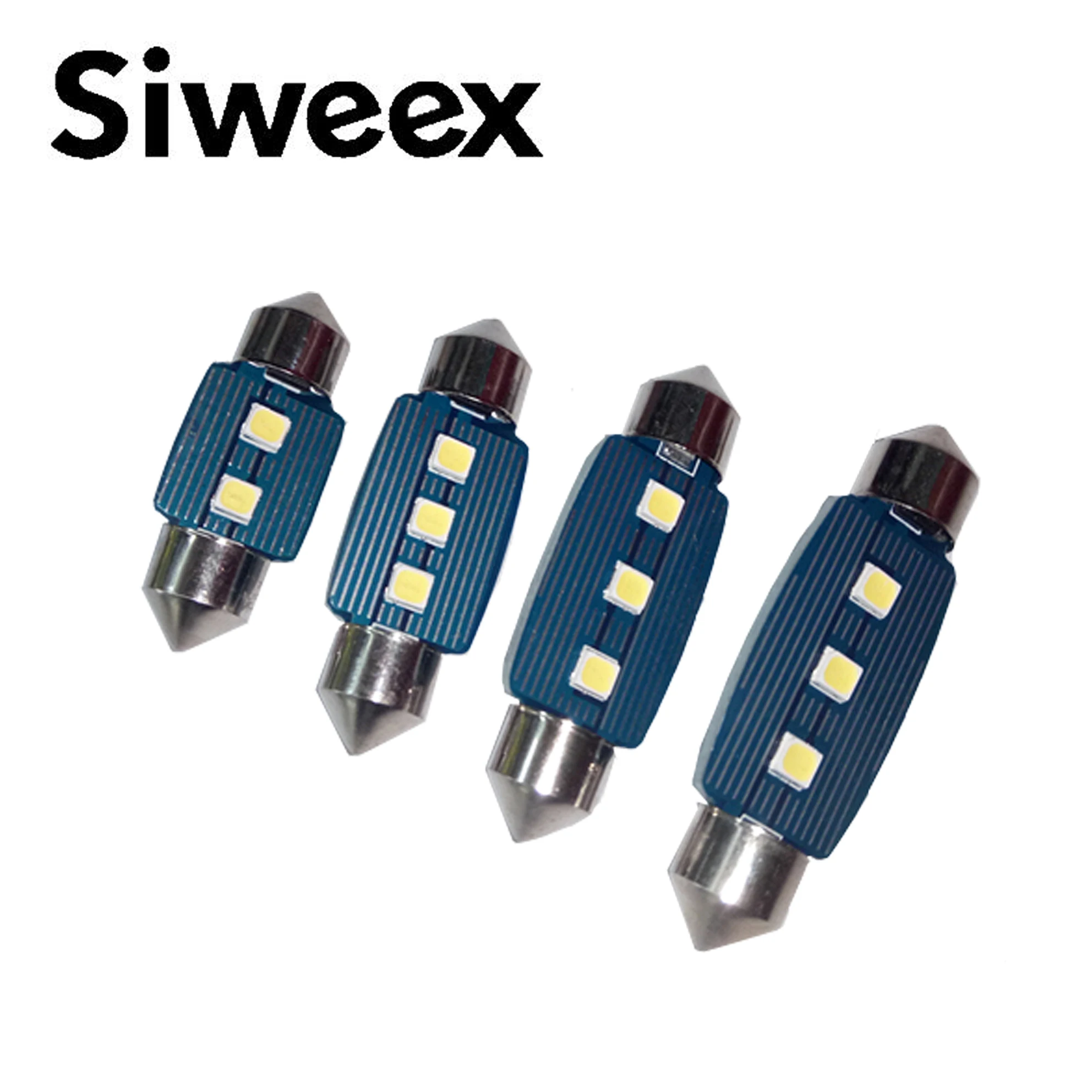 4 шт супер яркий белый 31 мм 36 мм/39 мм/41 3smd 3030 светодиодный купольная гирлянда лампа