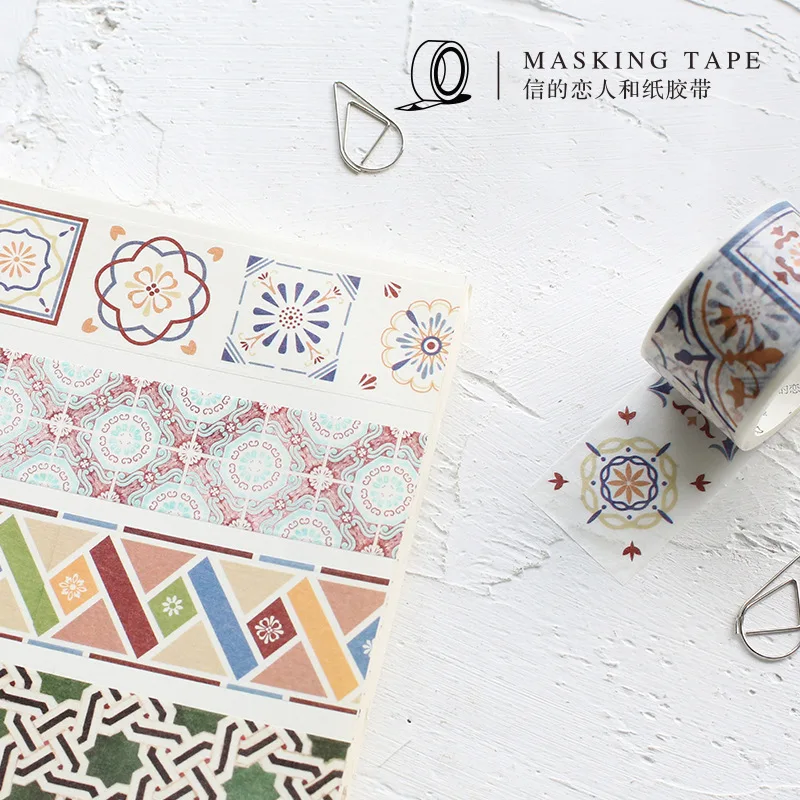 4 Style Nice Brick European Style Washi Tape DIY Decorative Masking