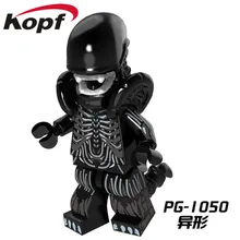 PG1050 Super Heroes font b Building b font Blocks Zombie One Eyed Alien Halloween Cyclops Omino