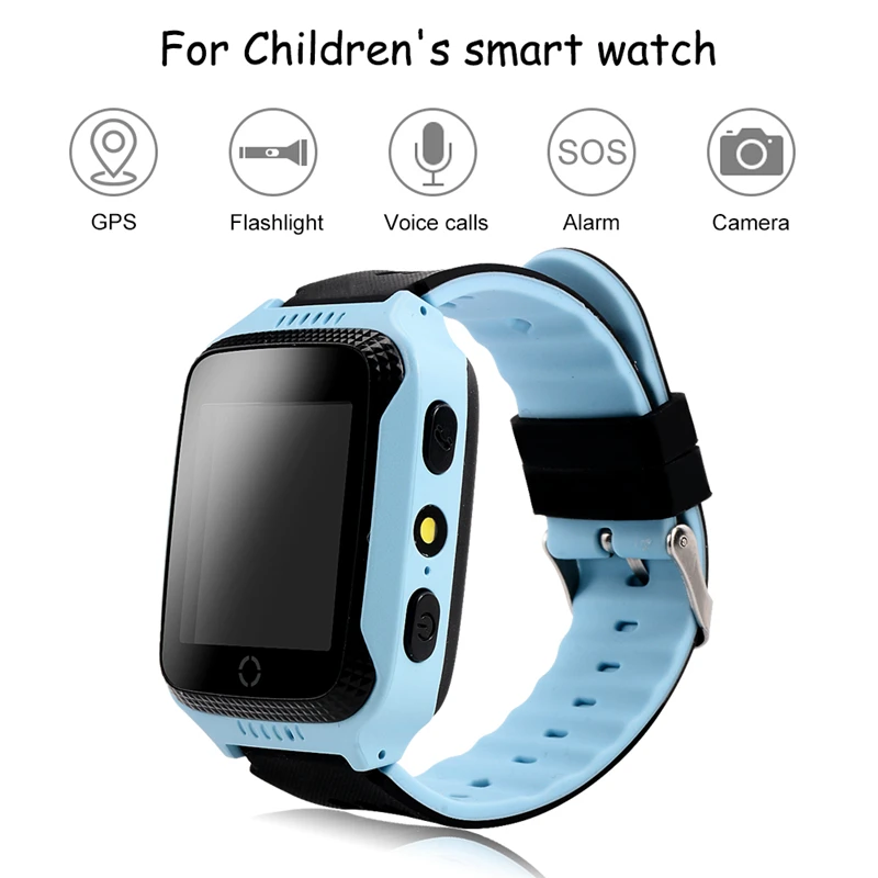 

Hangrui Kids GPS Smart Watch With Touch Screen Camera Flashlight Baby Watch SOS Call Location Device Tracker For Children Safe