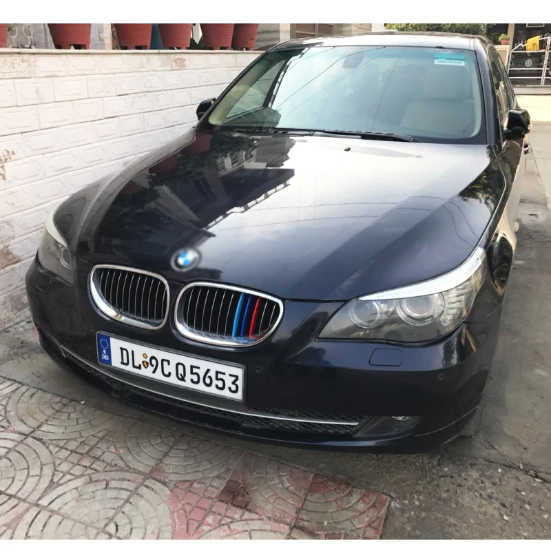 Anzio M-color Stripe Gloss Black HIPS Left Right Upper Front Kidney Grille Grill For BMW 2004-2010 E60 E61 5 Series Sedan Anzio M-color Stripe Gloss Black HIPS Left Right Upper Front Kidney Grille Grill For BMW 2004-2010 E60 E61 5 Series Sedan