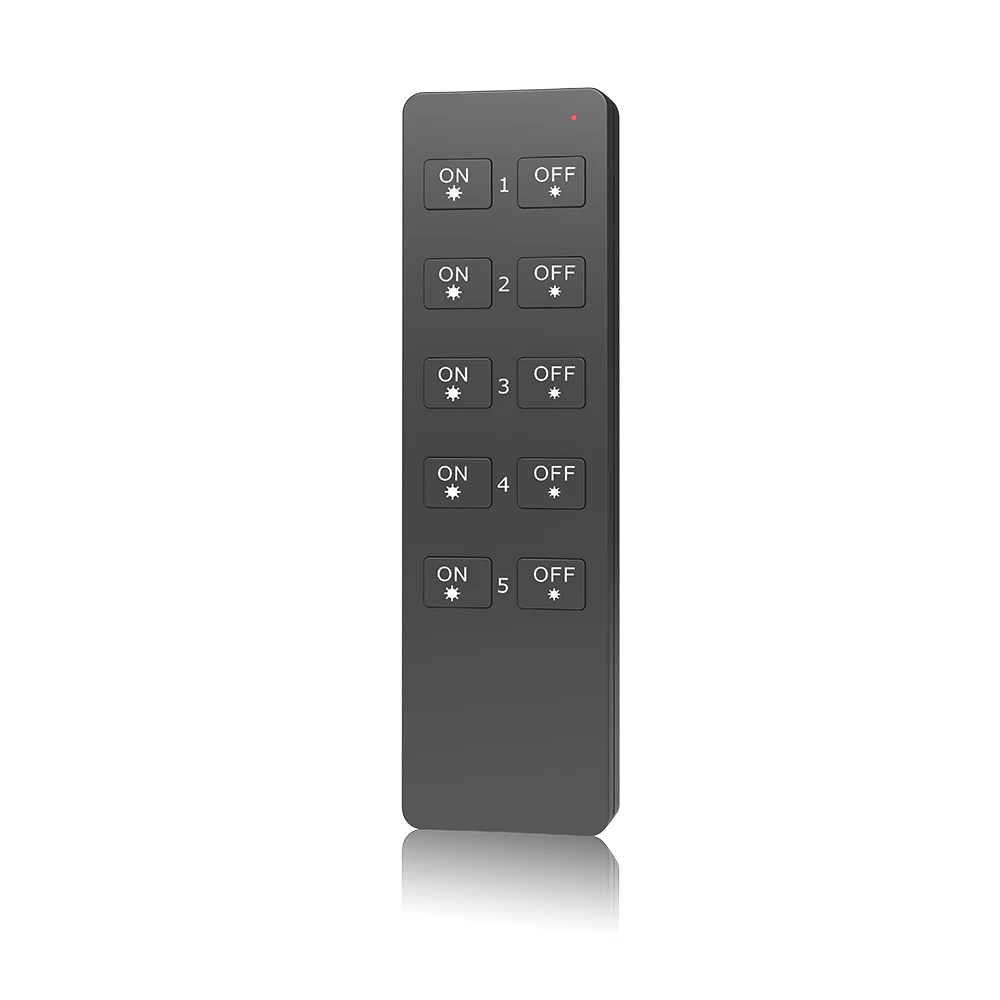 

R1-1,R1-2,R2-1,RU8,2.4GHz wireless RF remote;black color