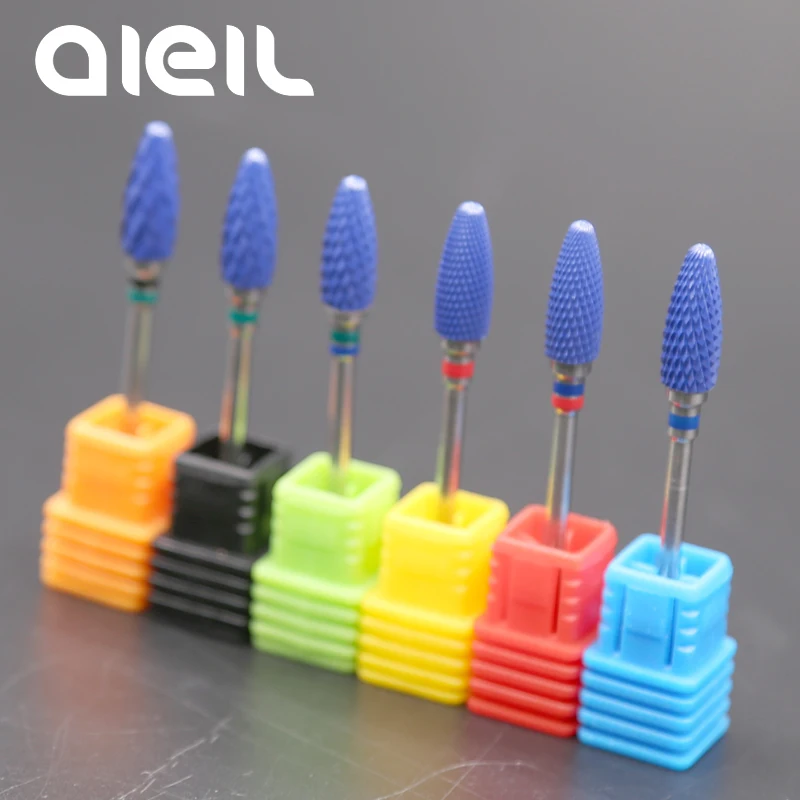 Nail Drill Bits Ceramic Milling Nail Drill Bit Mill Ceramic Milling Cutters For Manicure Machine Electric Manicure Drill Machine (2)
