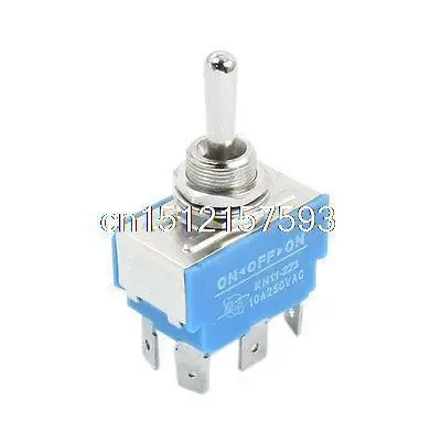 

KN11-223 DPDT 3 Positions Momentary 6-Terminals Toggle Switch AC250V 10A