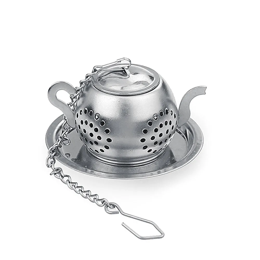 Творческий Нержавеющая сталь Чай заварки трубы дизайн инструмент Чай ложка Infuser фильт Новое поступление Чай фильтр F4 - Цвет: Silver