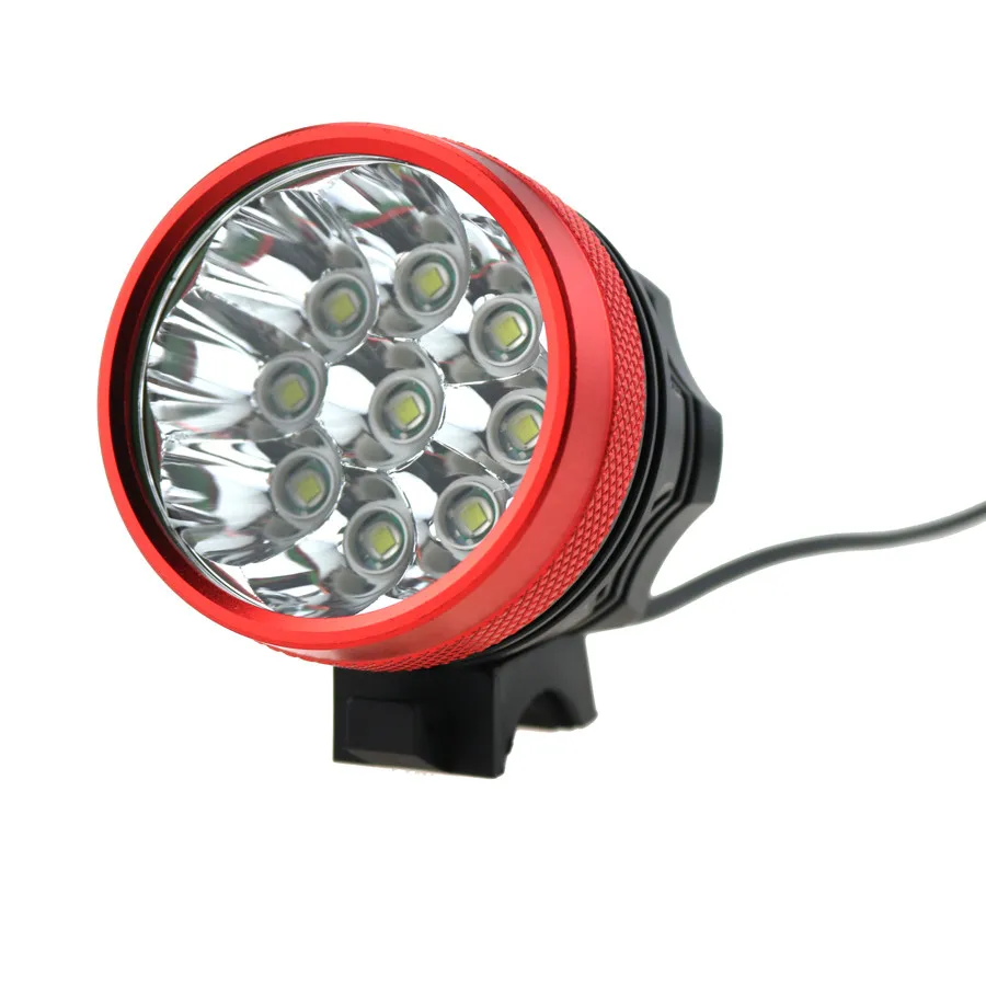 Best 9T6 Bike Light 15000 Lumen Waterproof 9xCree XM-L T6 LED Bicycle Light Lamp 3 mode + 8.4V 8800mah 18650 Battery Pack + Charger 10 Best 9T6 Bike Light 15000 Lumen Waterproof 9xCree XM-L T6 LED Bicycle Light Lamp 3 mode + 8.4V 8800mah 18650 Battery Pack + Charger 10