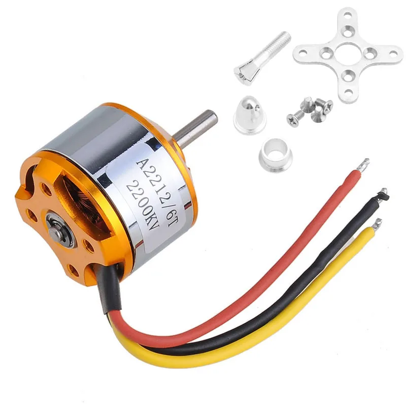 

A2212 6T 2200KV Outrunner Motor Brushless For RC Aircraft Quadcopter Helicopter New