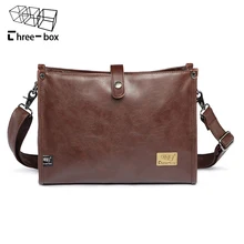 Man Fashion PU Leather Bag Men Messenger Business Men’s Briefcase Designer Handbags High Quality Casual Shoulder Bags