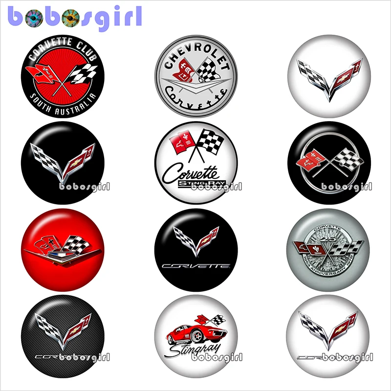 

car flag glass snap button jewelry DIY Round photo cabochons flat back TW1250
