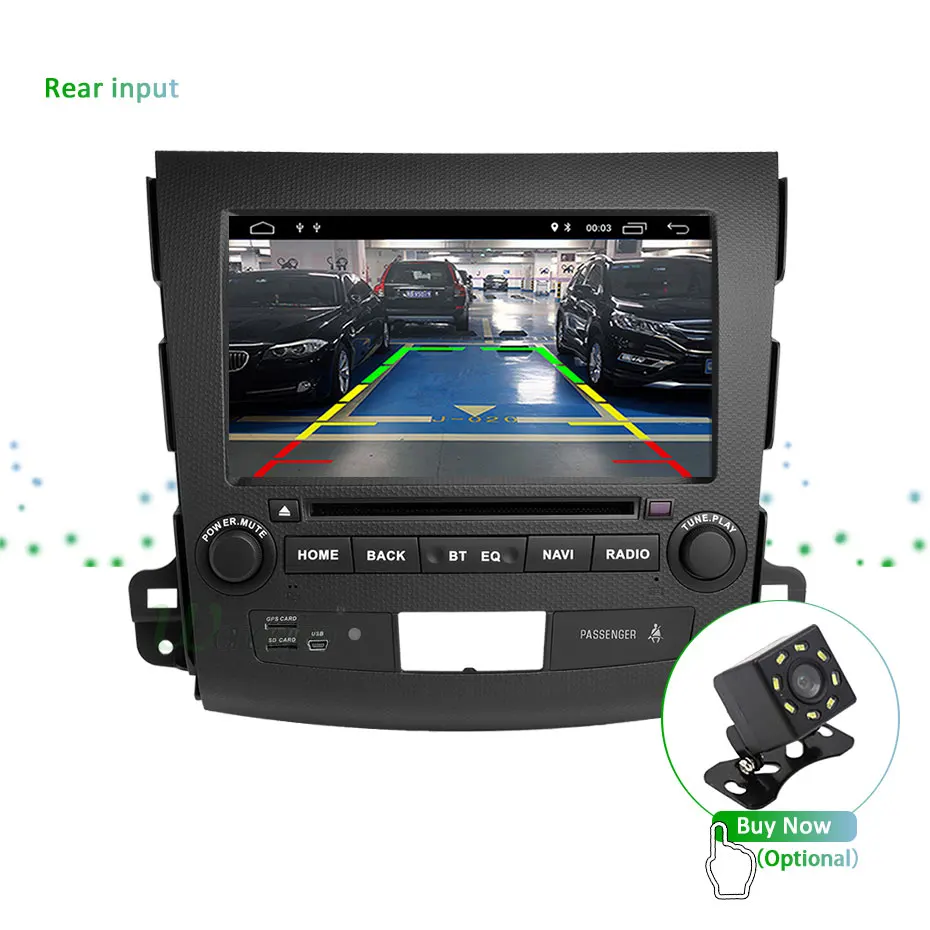 Flash Deal 8" IPS SCREEN DSP Android 9.0 4G RAM 64G ROM Car DVD PLAYER For Mitsubishi Outlander GPS stereo RADIO receiver navigation PC 30