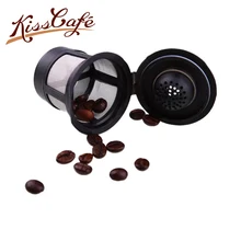 3PC Reusable Capsule 304 Stainless Steel Refillable Coffee Powder Filter Cup Coffee Filter Fit Maker Cafe Capsule Dripper 3PC Reusable Capsule 304 Stainless Steel Refillable Coffee Powder Filter Cup Coffee Filter Fit Maker Cafe Capsule Dripper
