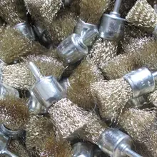 Полировка глава ржавчины Удаление заусенцев Мясорубки электрические колеса из нержавеющей стали проволочной щеткой файл с ручкой диаметр 6 мм без. c0217