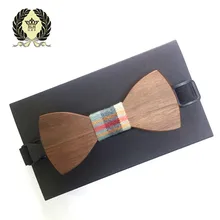 Дерево галстук-бабочка пледы мужские бантом бабочкой классический карман квадратном деревянном Лидер продаж Специальное предложение галстук-бабочка