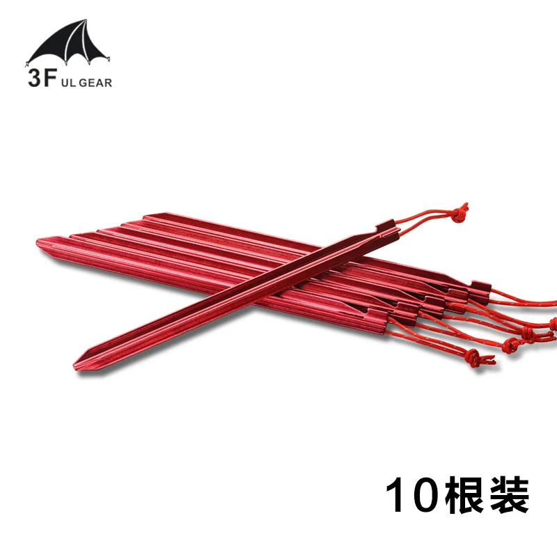 3F UL GEAR 10pcs Tent Pegs 18cm Aluminum Tent Stake with
