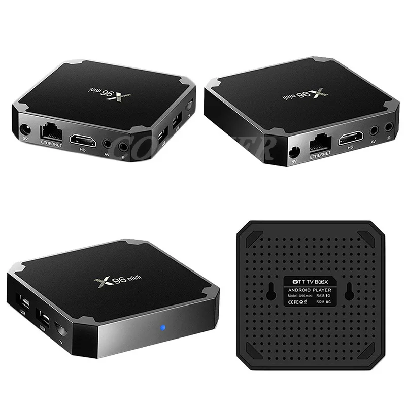 X96 صندوق تليفزيون صغير الروبوت 7.1 OS tv box مزود بواى فاى 2 جيجابايت 16 جيجابايت Amlogic S905W رباعية النواة تعيين كبار مربع 1 جيجابايت 8 جيجابايت X96mini مشغل...