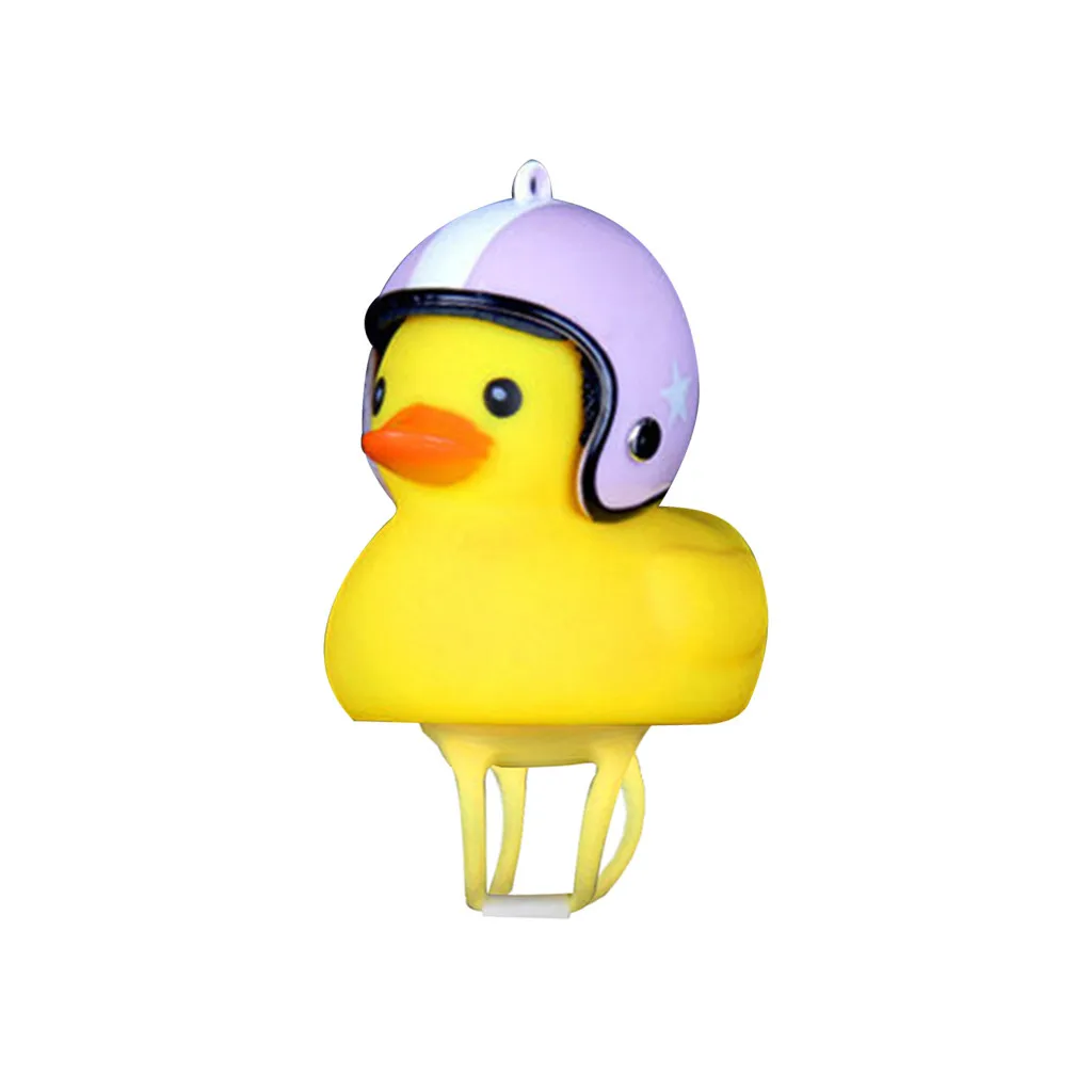 Cheap Funy Animal Bicycle Light Cartoon Little Yellow Duck Helmet Head Light Shining Duck Bicycle Bells Handlebar Accessories 2.46 9