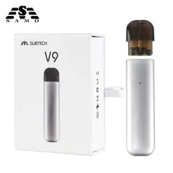 Оригинальный SUB два pod vape электронная сигарета жидкости V9 комплект светодиодный 350 мАч 1 мл бак 1.4ohm испаритель vape дым пара кальян пера