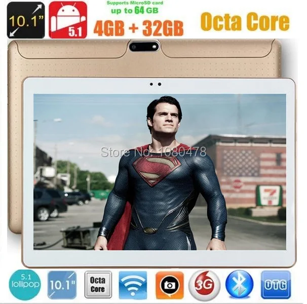 

DHL Free 10 inch Tablet PC Octa Core 4GB RAM 64GB ROM Android 8.0 IPS GPS 1280x800 5.0MP WCDMA GPS 3G Tablet+gifts