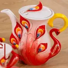 Творческий павлин чашки Европейский Кофе чайник Керамика Teaset чайник 800 мл