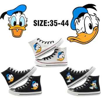 

Mouse Printing Graffiti High Top Double-layer Canvas Sneakers Student Customized Trendy Sandshoes A19618