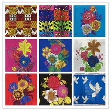 2019 Ankara African 100% Cotton Wax Prints Fabric Binta Real Wax High Quality 6 yard African Fabric for Party Dress 804-1