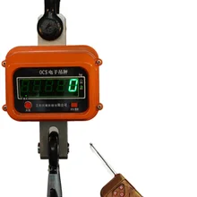 5 T/5000 кг зеленый или красный дисплей алюминиевый корпус с беспроводным пультом дистанционного управления OCS цифровые крановые весы промышленные подъемные весы