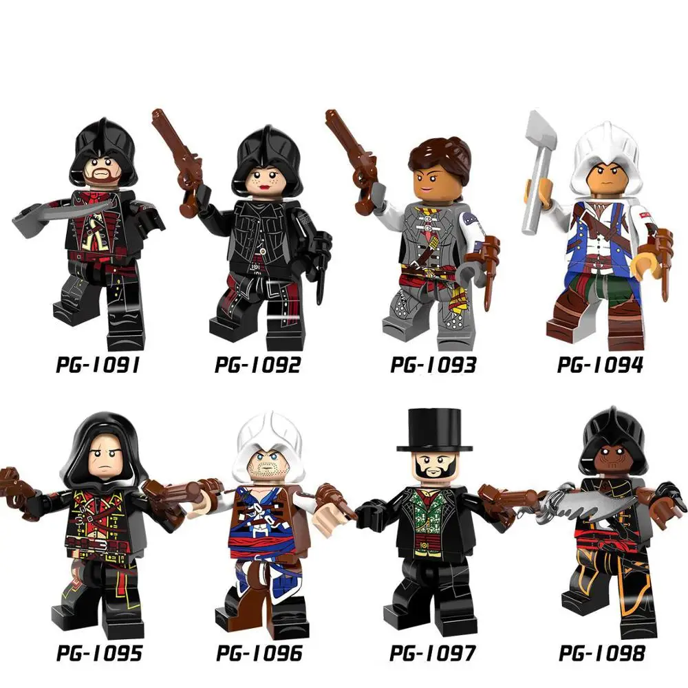 Legoings Pingo bricks PG8086 Assassin letter condition series assembled mandarin Yanuo Ai Fu Lin Conner Shea bag