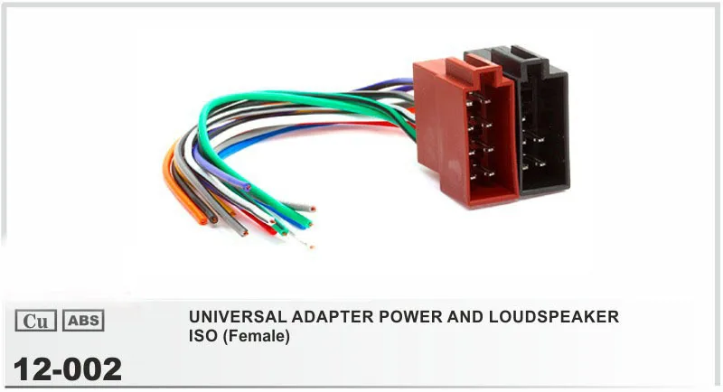 JSTMAX 12 002 Universal Female ISO Radio Wire Wiring ... information about car radio iso wiring harness adapters 