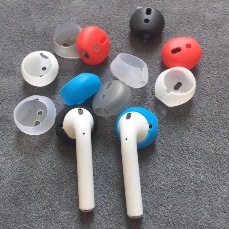 

2pcs/pair High Quality Wireless Bluetooth earphones Soft Silicone Eartips for I7 phone 5 6 7 8 s plus headphone