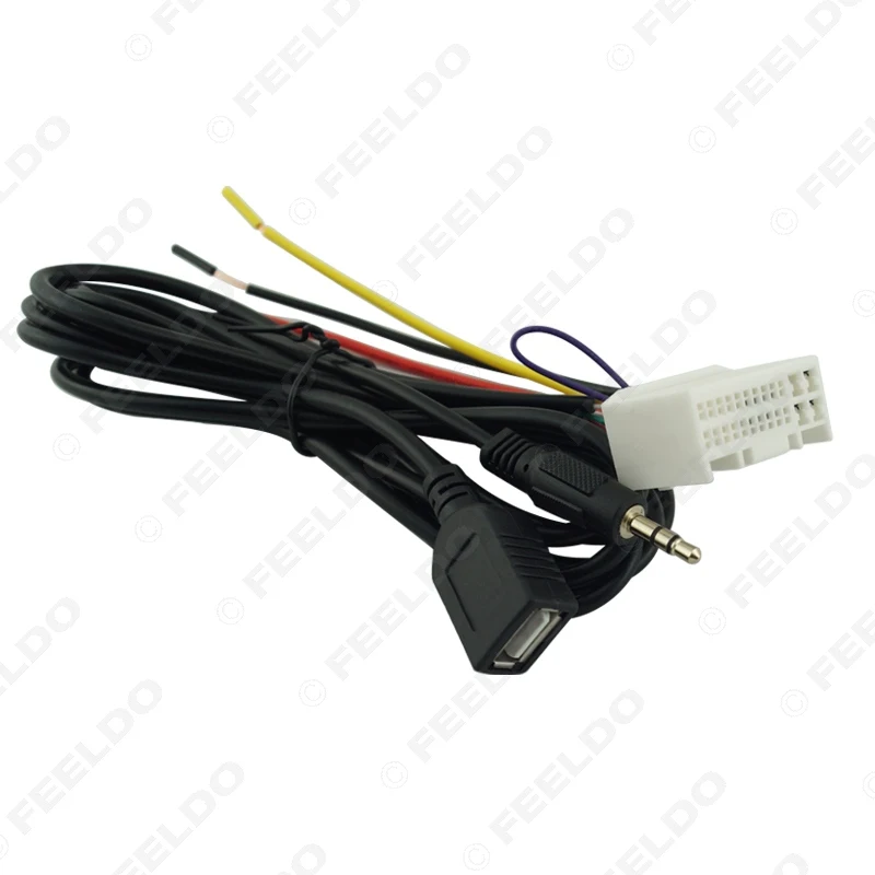 Автомобильный аудио адаптер FEELDO с разъемом USB/AUX для Kia K2/K5/Sportage R OEM радио CD/DVD