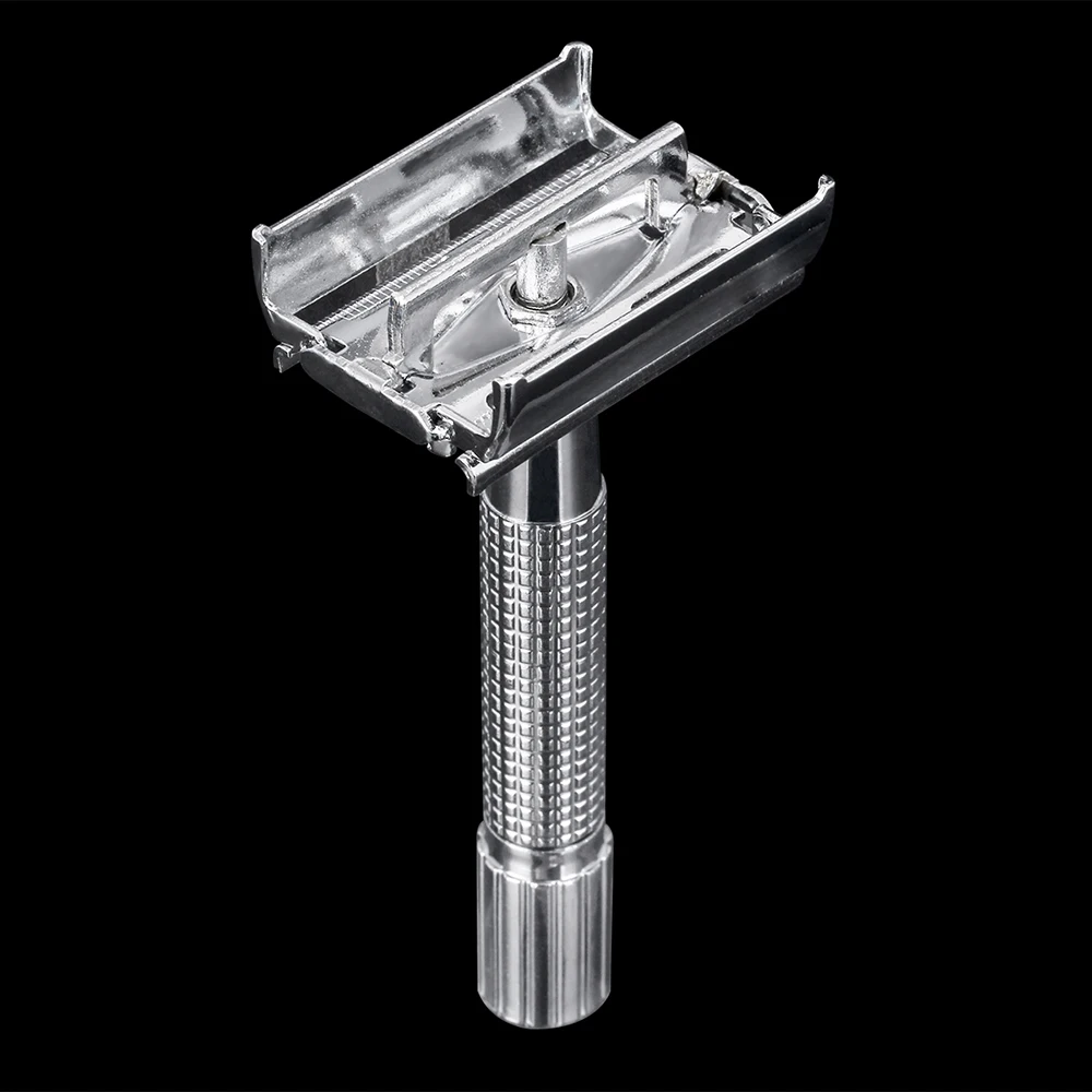 Мужской бритвенный набор, Классический безопасный сплав, Мужская бритва и основа из нержавеющей стали, Мужская Ручная бритва, не требует зарядки, легко заменяемая головка