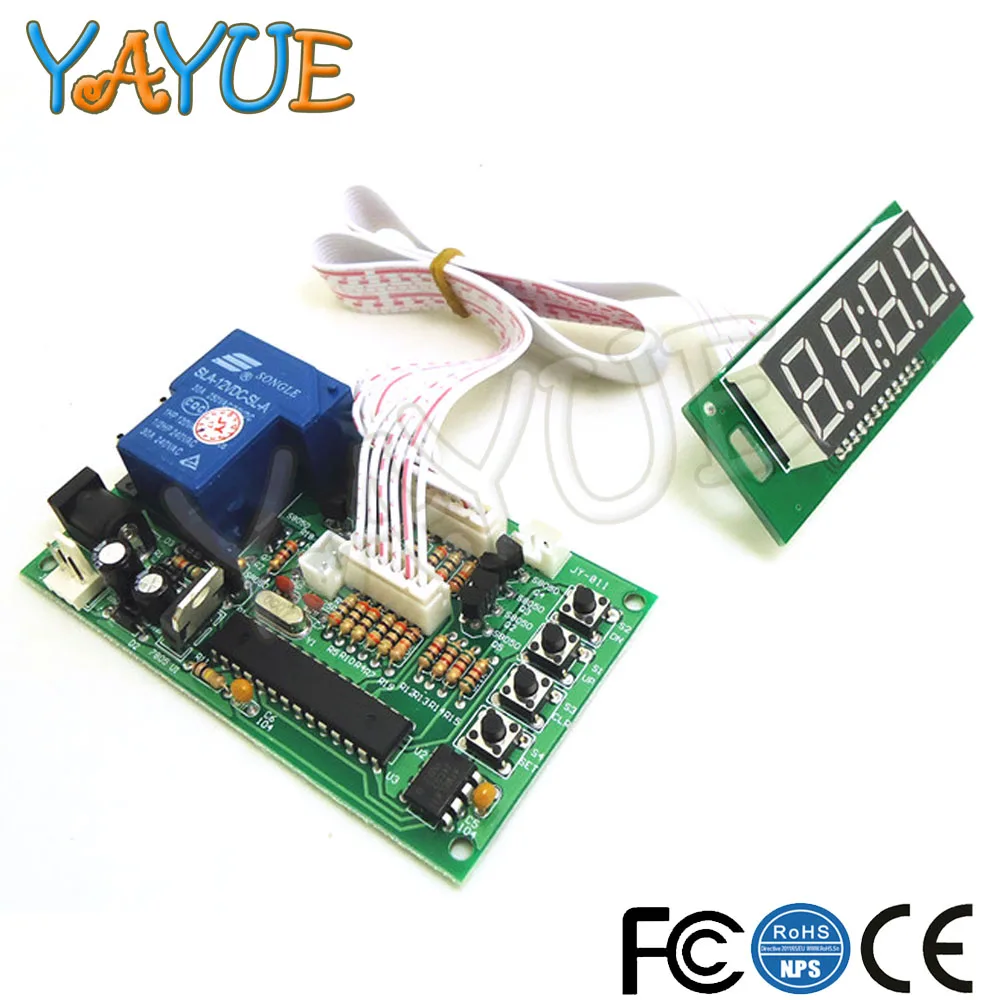 

DC 12V Timer Control Board Power Supply Time Controller PCB for Coin Acceptor Selector Vending Coffee Washing Machine,JY-15B