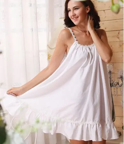 spaghetti strap nightie cotton