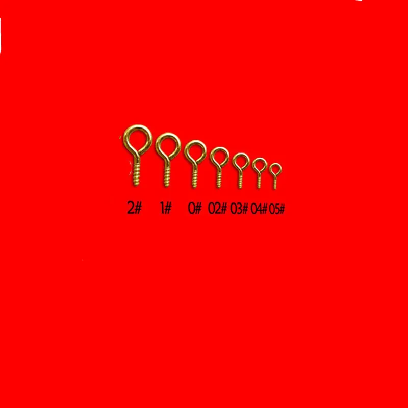 

Mini Gold Eye Screw Hooks For DIY Beaded Pendant Jewelry Fasteners Rings Eye Pins Self tapping Screw Iron Pendant Clasps Screw