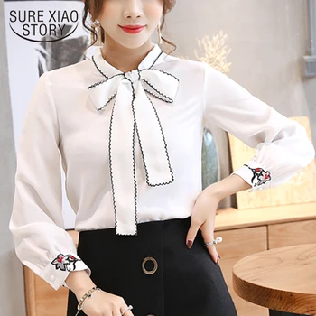 

fashion women blouses long sleeve women shirt chiffon blouse shirt office work wear white blouse womens tops and blouses 0726 60