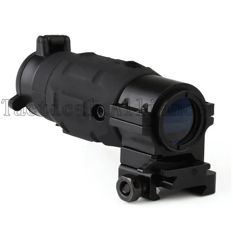 

Tactical Rifle Scope Mount 3X Magnifier Optics Riflescope Focus Adjusted With Flip Up Twist Mount For Hunting Airsoft Shooting