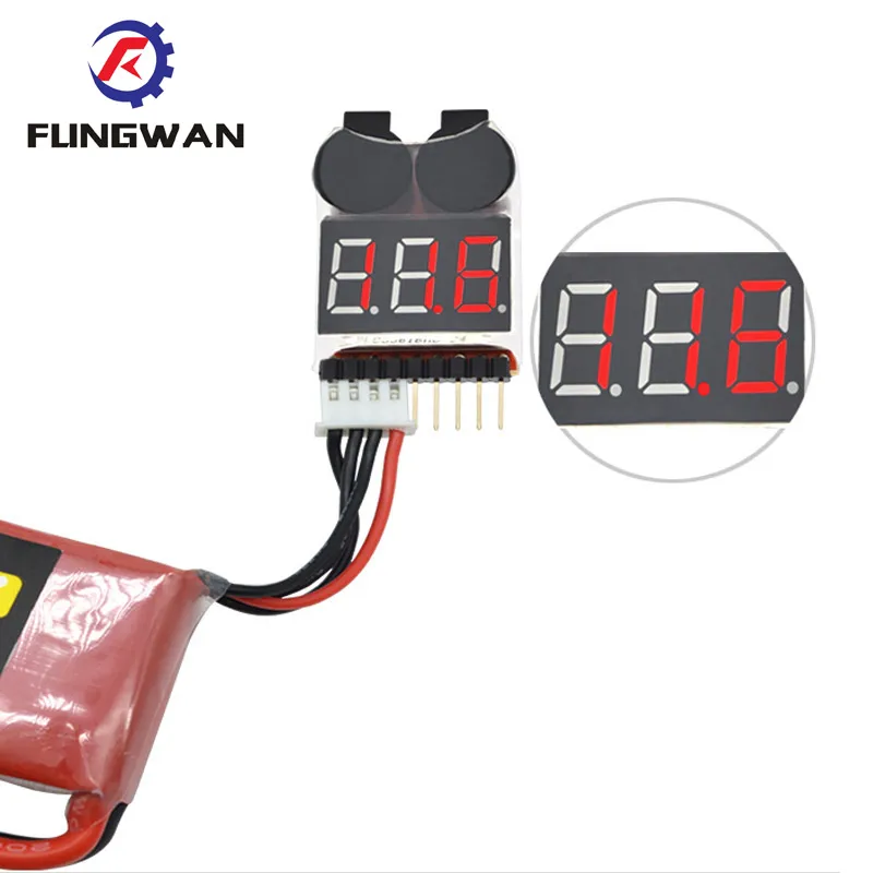 3 7 30 в монитор напряжения 1 8S Lipo/li ion/Fe батарея 2IN1 тестер низкого Звуковой сигнал|low