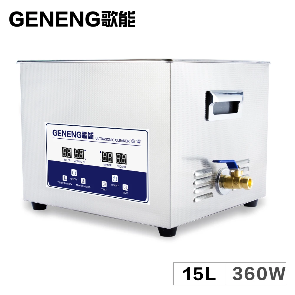 US $184.68 Ultrasonic Cleaning Machine Basket 15L Engine Oil Degreasing MotherBoard Lab Washing Tank Mechanical Parts Electronic Time