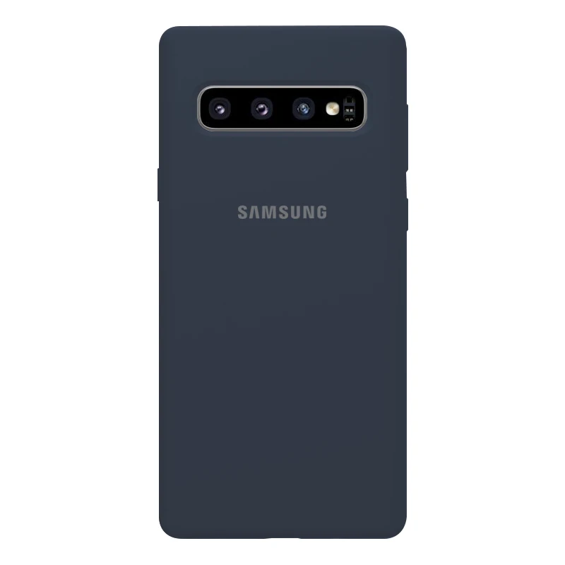 Высококачественный чехол для samsung S10, мягкий силиконовый защитный чехол для samsung Galaxy S10 Plus, чехол для Galaxy S10 S10e, силиконовый чехол - Цвет: Темно-синий