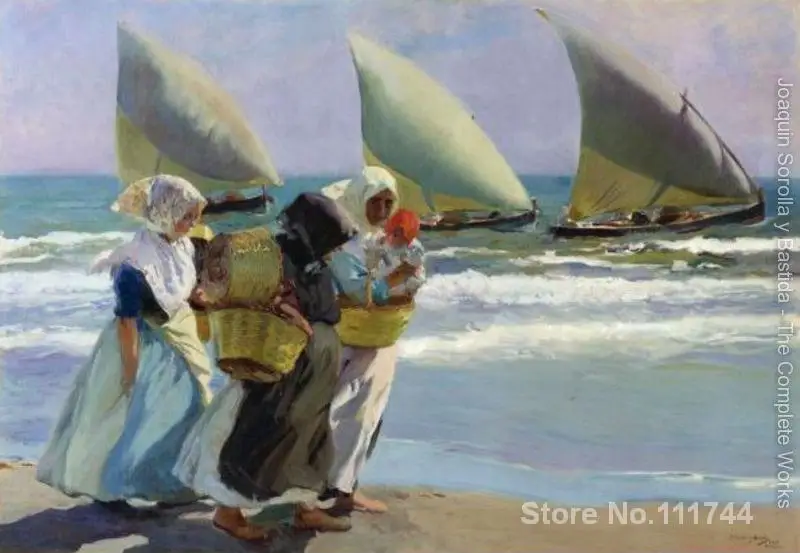 

modern art oil painting The tree sails Joaquin Sorolla y Bastida canvas Hand painted High quality