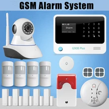 Chuangkesafe G90B Plus GSM SMS GPRS sistema de alarma Marcado Automático incorporado en la batería recargable de trabajo con la cámara IP
