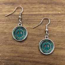 Brinco de vidro hipopie, pingente tipo faça você mesmo, artesanal, moderno, vintage, charme, presente para homens e mulheres