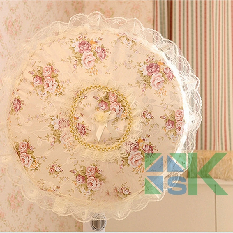 

Useful Fashion Pastoral Non-woven All-inclusive Electric Fan Circle Fan Dust Cover Protection Case Baby Safety Fan Cover